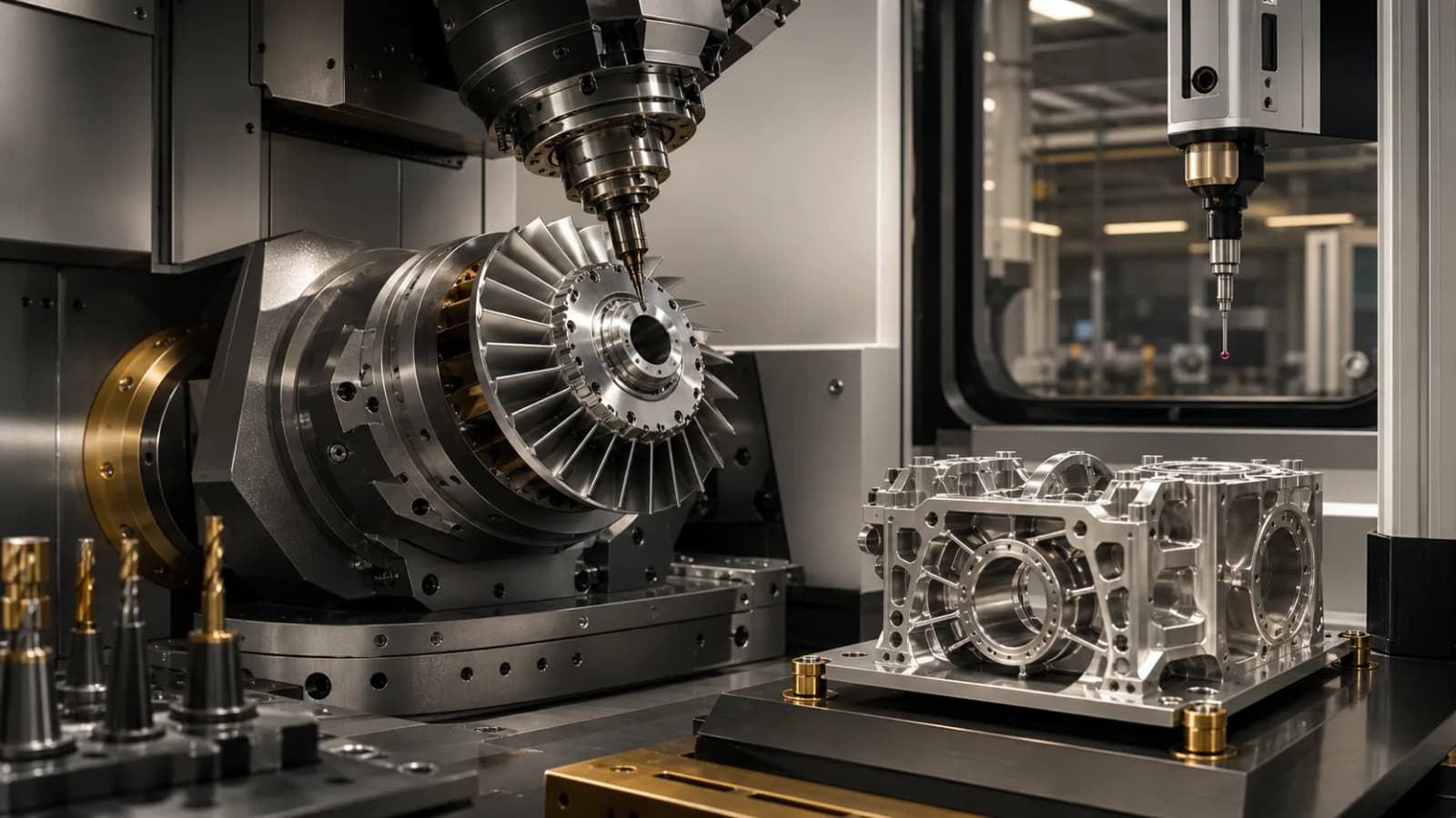 Havacılık uzay ve savunma sanayi için beş eksenli CNC ile işlenen hassas metal parçalar
