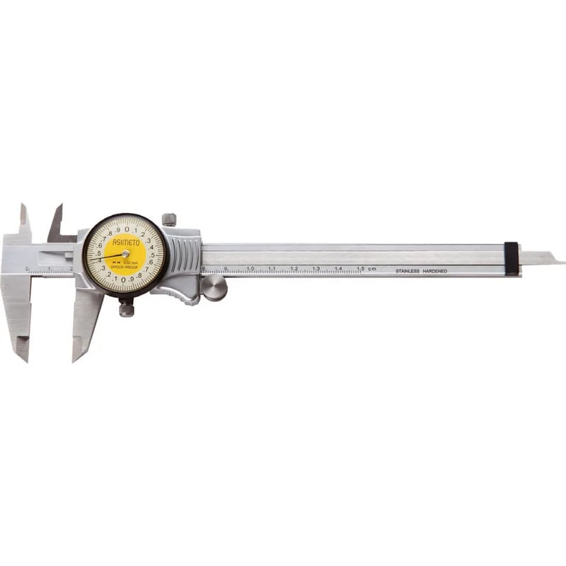0-150mmx0.02 ALÜMİNYUM KAPLI SAATLİ KUMPAS