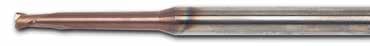 EMB - Bull Nose - End Mill w/.75˚ Taper Neck HSN Coated - EMB-2.4-0.5-HSN-12NL
