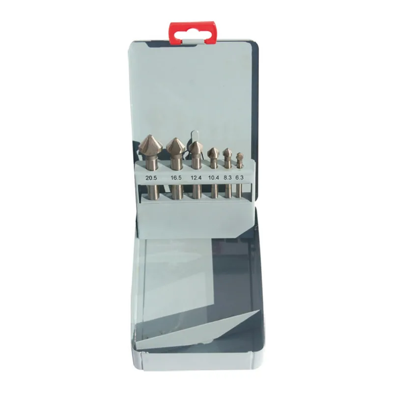 6 PARÇA SET HAVŞA FREZE 90° HSS DIN335/C