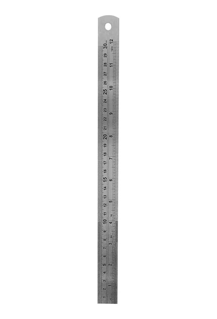 300x25mm PASLANMAZ ÇELİK CETVEL